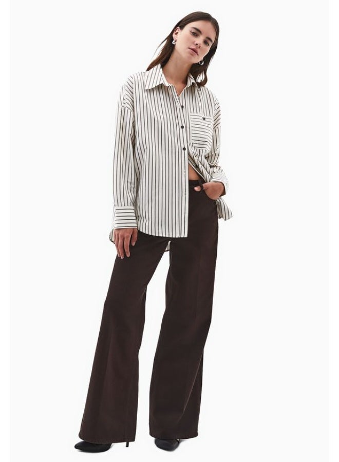 OXXO Striped Oversize Shirt - Image 4